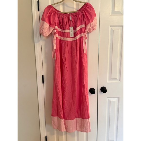 Petal and Pup Tailor Off the Shoulder Midi Dress Size 8 - Picture 8 of 8